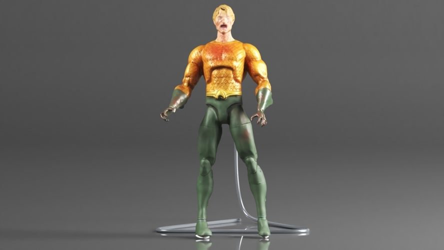 DCeased Aquaman Action Figure 3D Print 564192