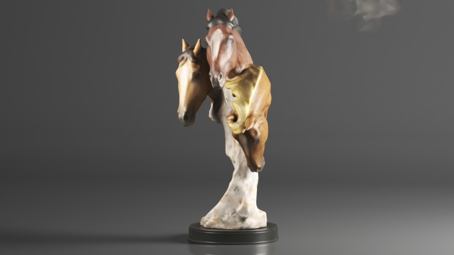Wild at Heart Horse Sculpture Earth Tones 