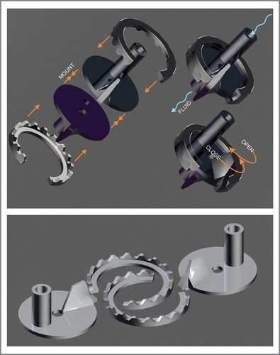 Too simple low res gate valve for liquids and stuff