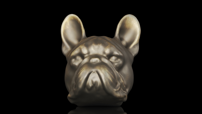 Creative Co-Op Decorative Antique Resin Dog Head