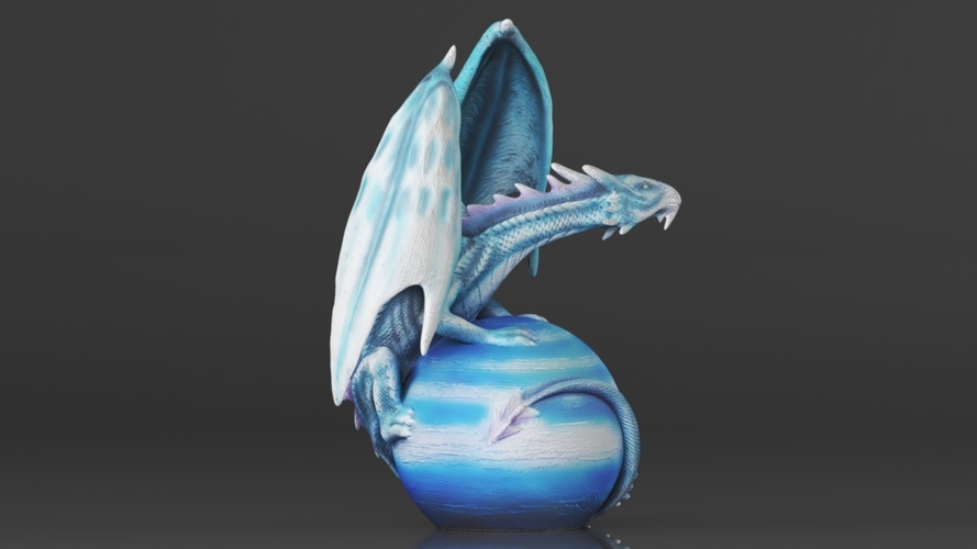 Urbalabs Large Dragon Figurines Statue 3D Print 564282