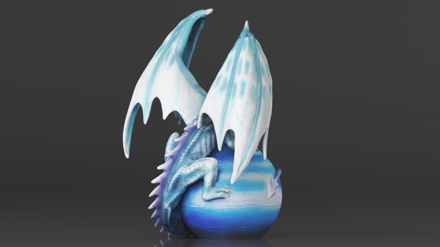 Urbalabs Large Dragon Figurines Statue 3D Print 564284