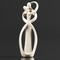 Hztyyier Statue De Grès Amoureux Couple Statue - Thumbnail 2