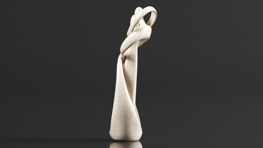 Hztyyier Statue De Grès Amoureux Couple Statue 3D Print 564337