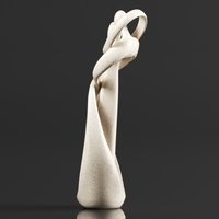 Hztyyier Statue De Grès Amoureux Couple Statue - Thumbnail 11