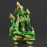 Buddhism Statue Green Tara Buddha Statue Feng Shui - Thumbnail 4