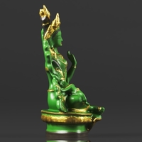 Buddhism Statue Green Tara Buddha Statue Feng Shui - Thumbnail 6