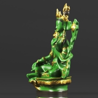Buddhism Statue Green Tara Buddha Statue Feng Shui - Thumbnail 12