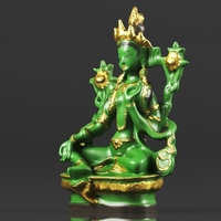 Buddhism Statue Green Tara Buddha Statue Feng Shui - Thumbnail 13