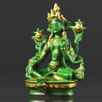 Buddhism Statue Green Tara Buddha Statue Feng Shui - Thumbnail 14