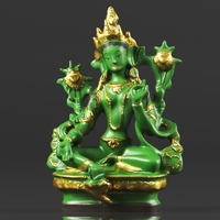 Buddhism Statue Green Tara Buddha Statue Feng Shui - Thumbnail 15