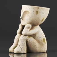 Aclema Head Planter Plant Flower Pots - Thumbnail 9