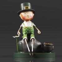 Art Amaze Abstract Figure Gold Decor Accent - Thumbnail 2