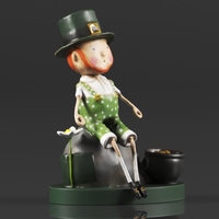 Art Amaze Abstract Figure Gold Decor Accent - Thumbnail 4