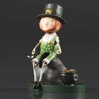 Art Amaze Abstract Figure Gold Decor Accent - Thumbnail 13