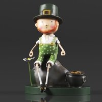 Art Amaze Abstract Figure Gold Decor Accent - Thumbnail 14