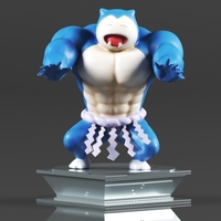 Figura de acción Pokémon Snorlax Bodybuilder - Thumbnail 1
