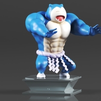 Figura de acción Pokémon Snorlax Bodybuilder - Thumbnail 4