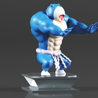 Figura de acción Pokémon Snorlax Bodybuilder - Thumbnail 5