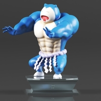 Figura de acción Pokémon Snorlax Bodybuilder - Thumbnail 13