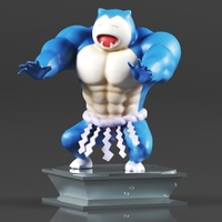 Figura de acción Pokémon Snorlax Bodybuilder - Thumbnail 14