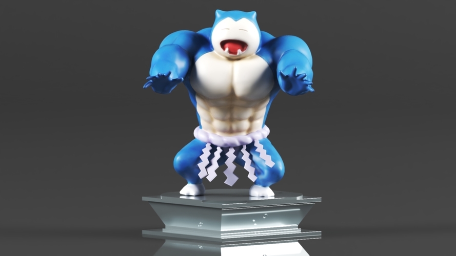Figura de acción Pokémon Snorlax Bodybuilder
