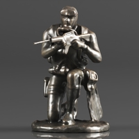 Seal Diver Soldier Taking Aim with Rifle Statue - Thumbnail 1