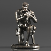 Seal Diver Soldier Taking Aim with Rifle Statue - Thumbnail 3