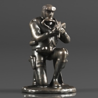 Seal Diver Soldier Taking Aim with Rifle Statue - Thumbnail 4