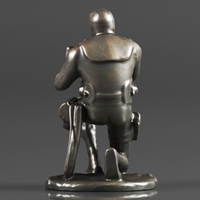 Seal Diver Soldier Taking Aim with Rifle Statue - Thumbnail 9