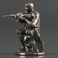 Seal Diver Soldier Taking Aim with Rifle Statue - Thumbnail 12