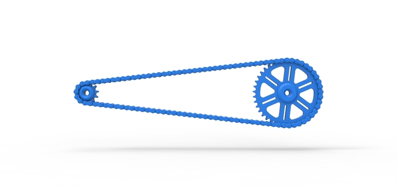 Chain drive Version 1 Scale 1:25