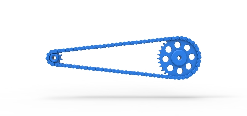 Chain drive Version 2 Scale 1:25