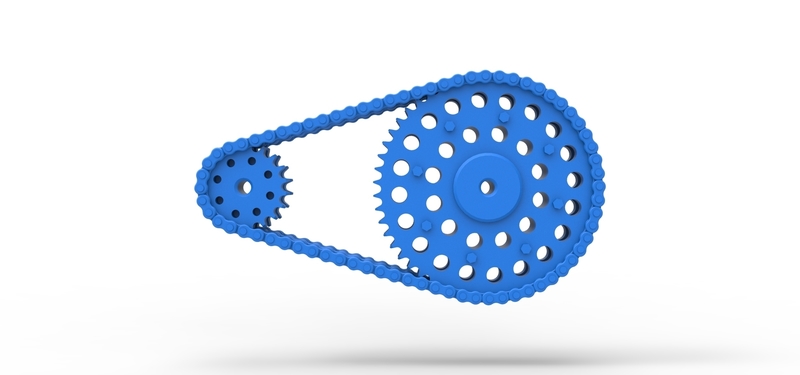 Chain drive Version 3 Scale 1:25