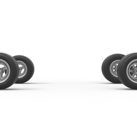 Wheel set of Pavement 600 Micro sprint car Scale 1:25 - Thumbnail 4