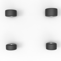 Wheel set of Pavement 600 Micro sprint car Scale 1:25 - Thumbnail 6