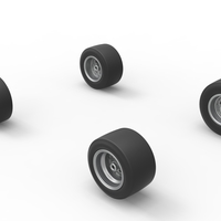 Wheel set of Pavement 600 Micro sprint car Scale 1:25 - Thumbnail 7