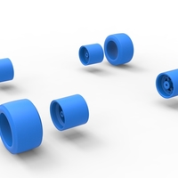 Wheel set of Pavement 600 Micro sprint car Scale 1:25 - Thumbnail 10