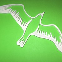 Small seagull placque 3D Printing 56463