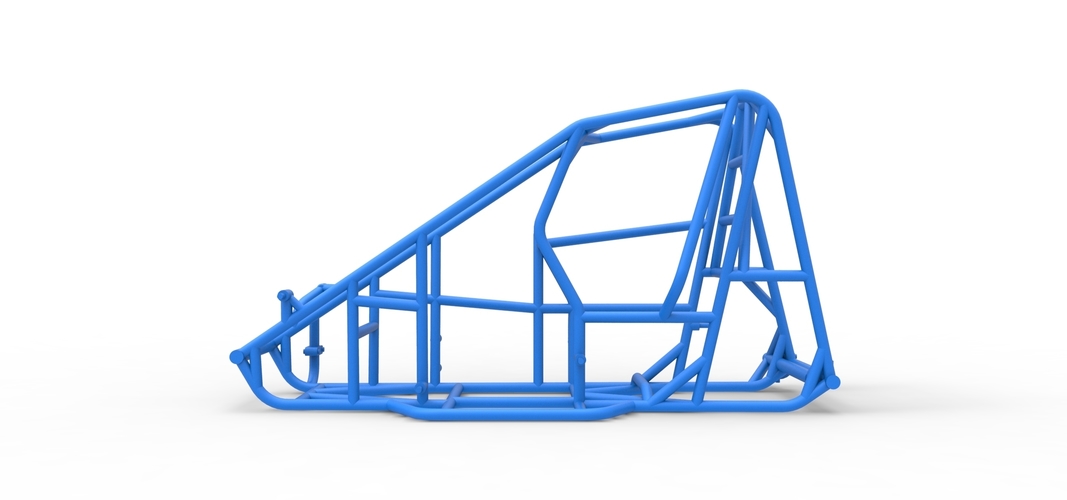 Frame of Pavement 600 Micro sprint car 1:25 3D Print 564719