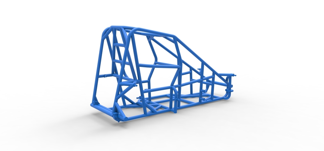 Frame of Pavement 600 Micro sprint car 1:25 3D Print 564725