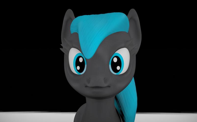 Black Star Pony 3D Print 56486