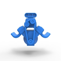 Engine V8 for vintage dragster Version 4 Scale 1:25 - Thumbnail 4