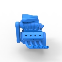 Engine V8 for vintage dragster Version 4 Scale 1:25 - Thumbnail 8