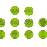 Dia de Los Muertos-Themed Brigadeiro Stamps - Thumbnail 1