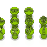 Dia de Los Muertos-Themed Brigadeiro Stamps - Thumbnail 2