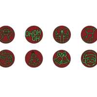 Christmas-Themed Brigadeiro Stamps - Thumbnail 1