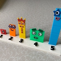 Number Blocks 1 to 5: Low-Cost 3D Printing Set - Thumbnail 3