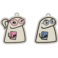Teachers Flork-Themed Keychain - Thumbnail 1