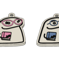 Teachers Flork-Themed Keychain - Thumbnail 2